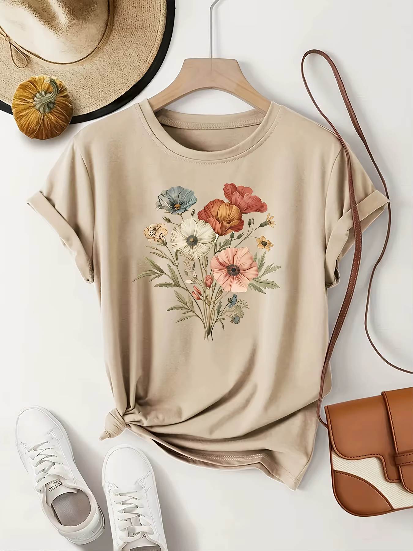 T-Shirt décontracté à manches courtes pour femmes