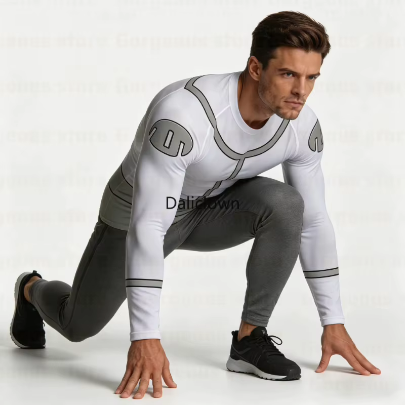T-shirt Rash Guard Cosplay Invincible à manches courtes