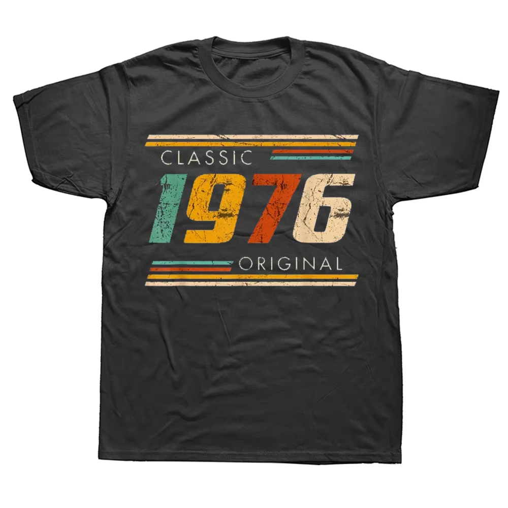Drôle 48th classique 1976 Original t-shirts été graphique coton Streetwear à manches courtes cadeaux d'anniversaire T-shirt hommes vêtements