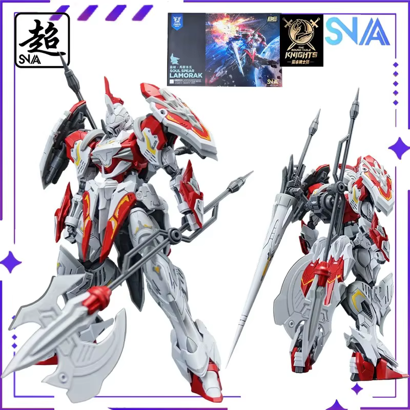 SNAA Original Round Table Knights Series Rampage Warhammer - Galahad/ 1/144 Modèle de Mech mobile assemblé
