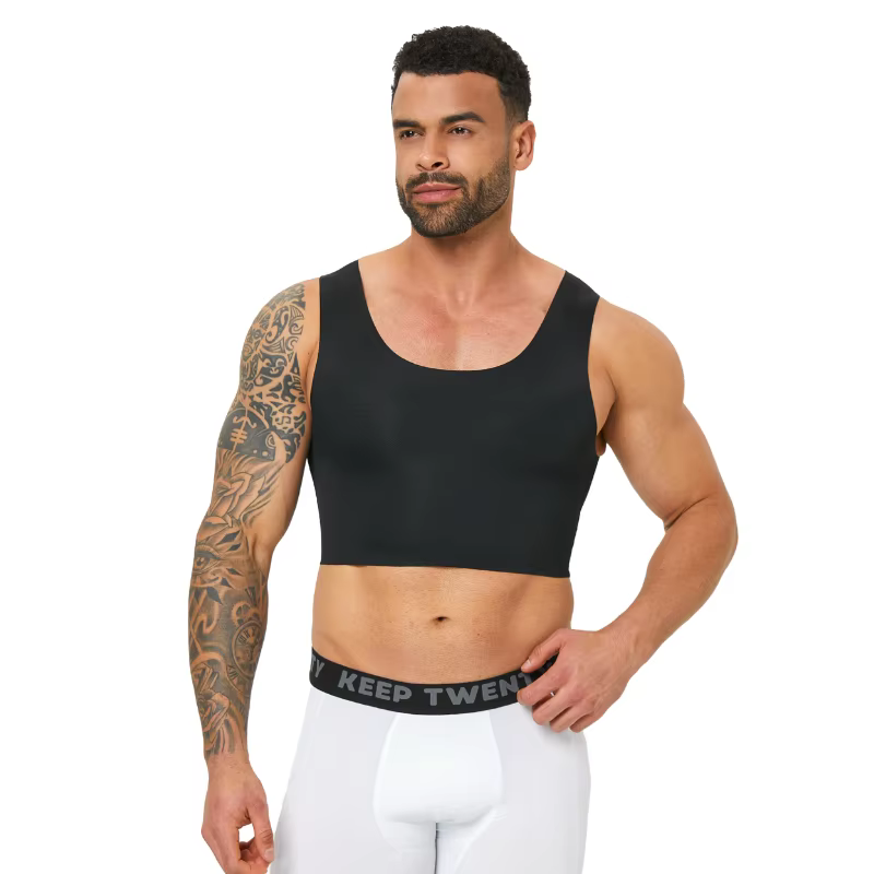 Gilet court façonnant sans couture pour hommes