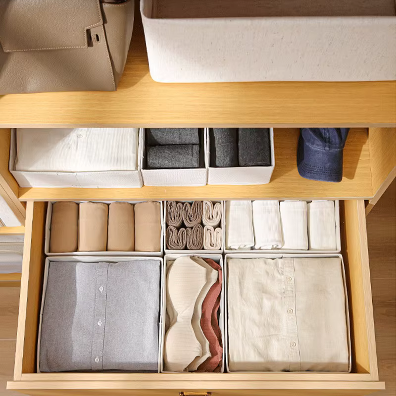 Organisateur de vêtements boîte de rangement sous-vêtements soutien-gorge chaussettes armoire tiroir organisateur T-Shirt panier de rangement garde-robe organisateurs de rangement