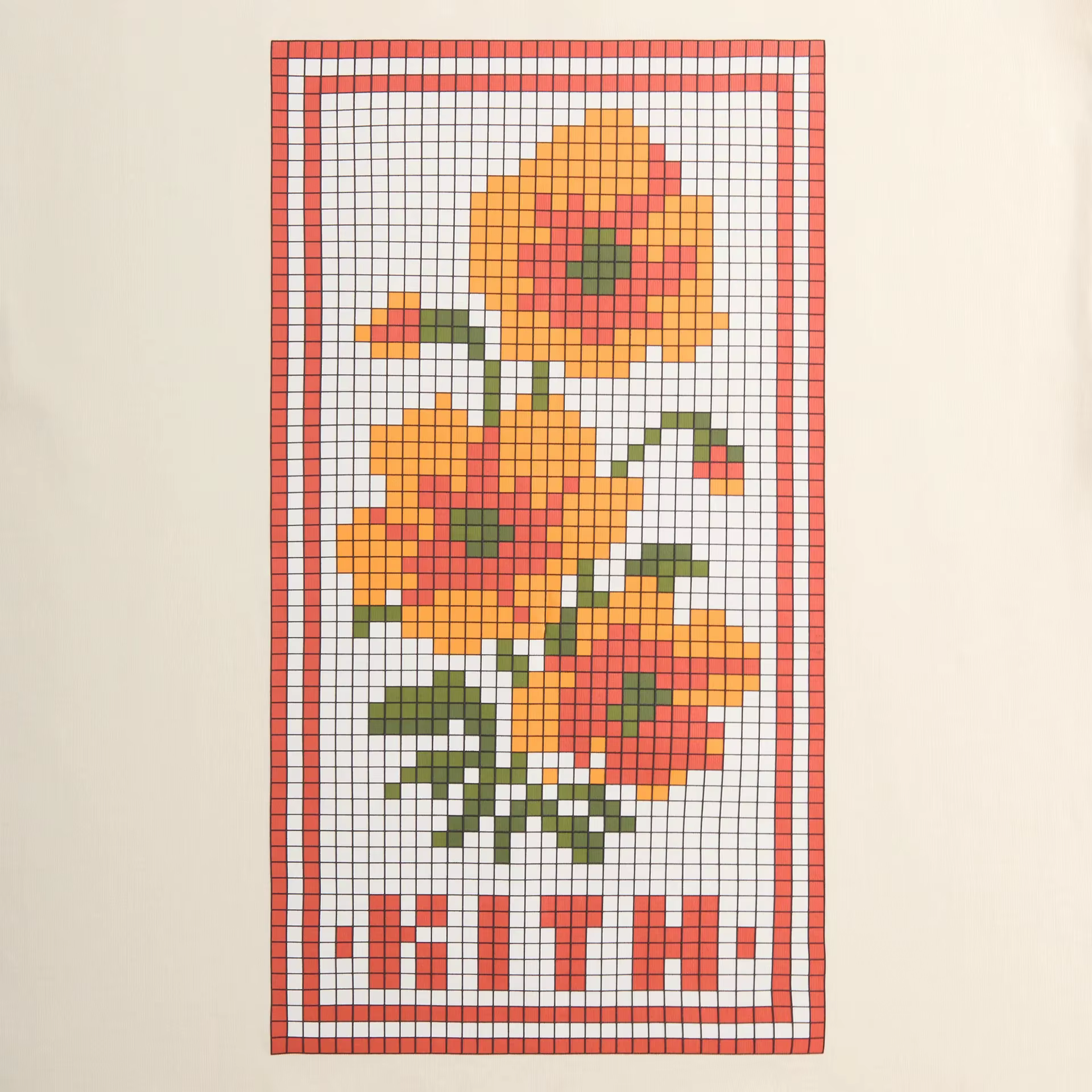 KITH Box T-shirt à manches courtes avec logo floral imprimé pour hommes et femmes