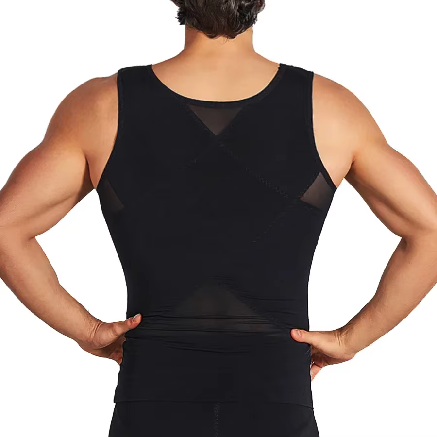 Hommes Compression gilet minceur maillot de corps Shaper poitrine