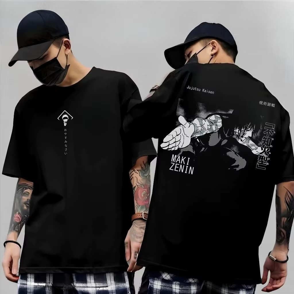 Gojo Satoru Jujutsu Kaisen imprimé manches courtes T-shirt coton enfant vêtements drôle col rond Harajuku Y2K nouveauté