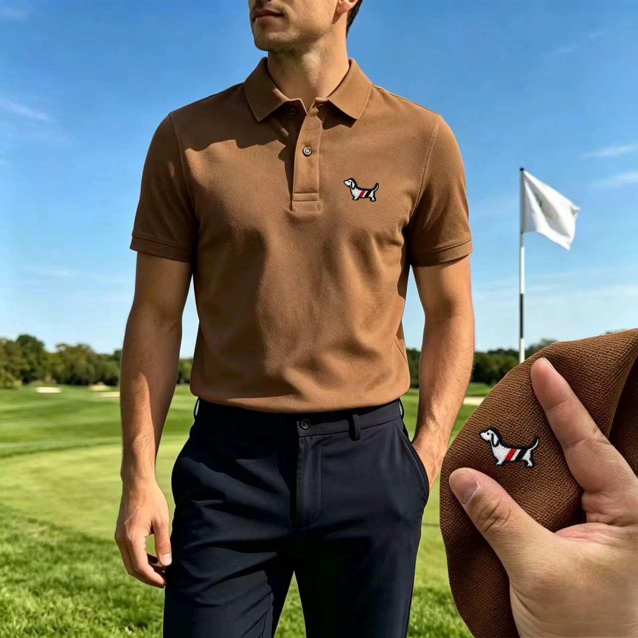 Nouveau polo d'été haut de gamme pour hommes