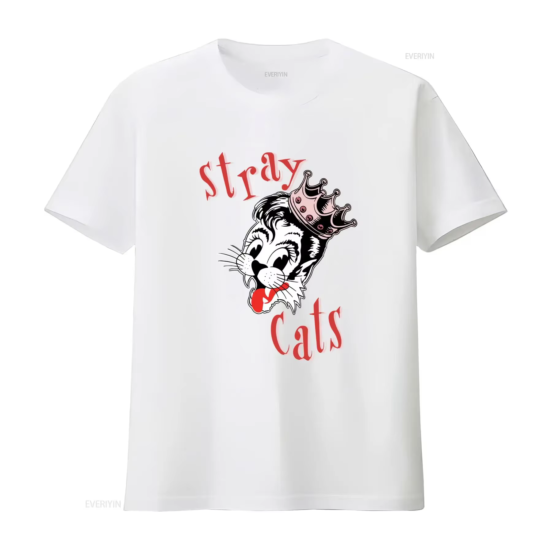 T-shirt vintage en coton Stray Cats Band