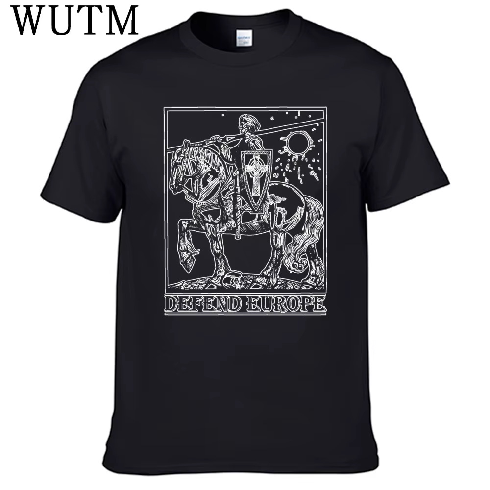 Difendre l'Europe t-shirt 100% coton hommes chemise