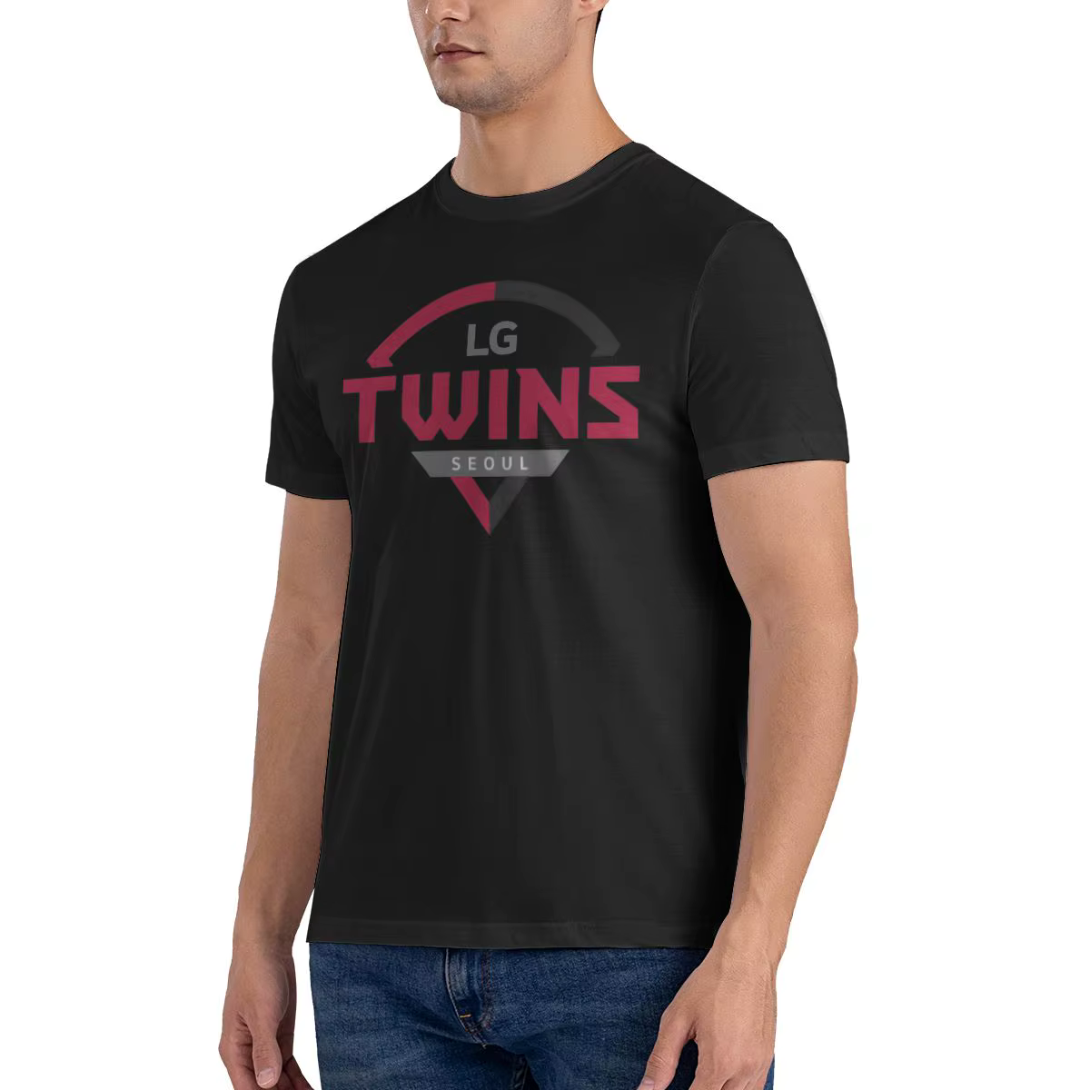 T-shirt imprimé drôle Lg Twins pour hommes, t-shirt unisexe surdimensionné