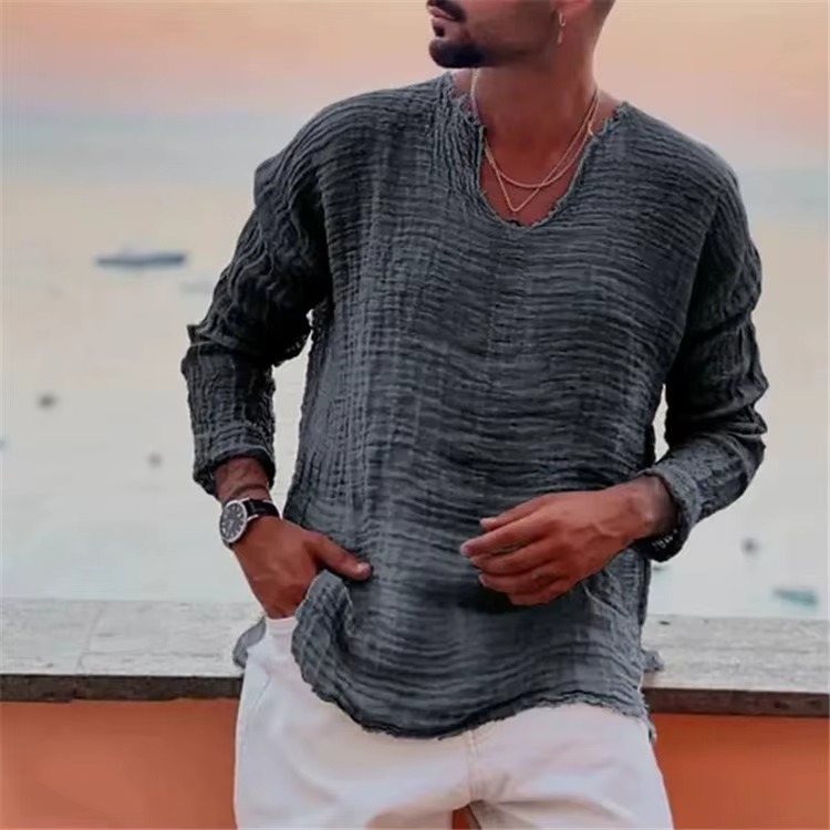 Chemises d'été de Style Viking pour hommes