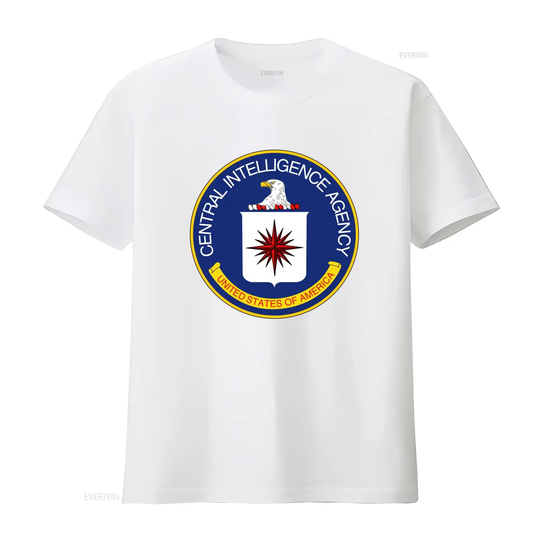 T-shirt en coton avec sceau officiel de l'agence des renseignements centraux américaine