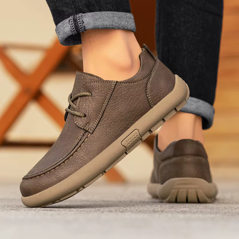 Chaussures en cuir à lacets pour hommes