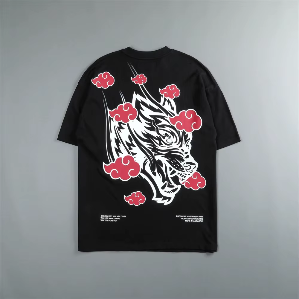 DARC SPORT T-shirt ample à manches courtes en coton imprimé pour hommes et femmes