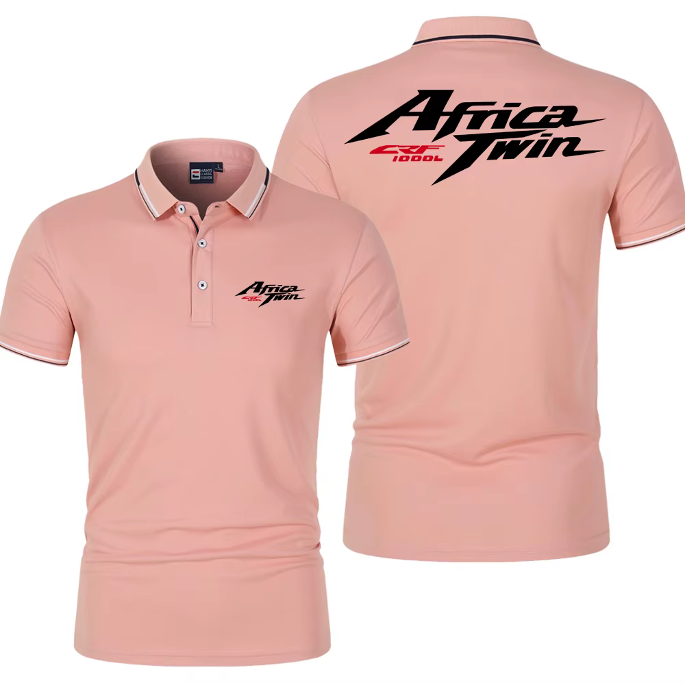 Polo d'été pour hommes Africa Twin Crf 1100 L Crf1000 Logo