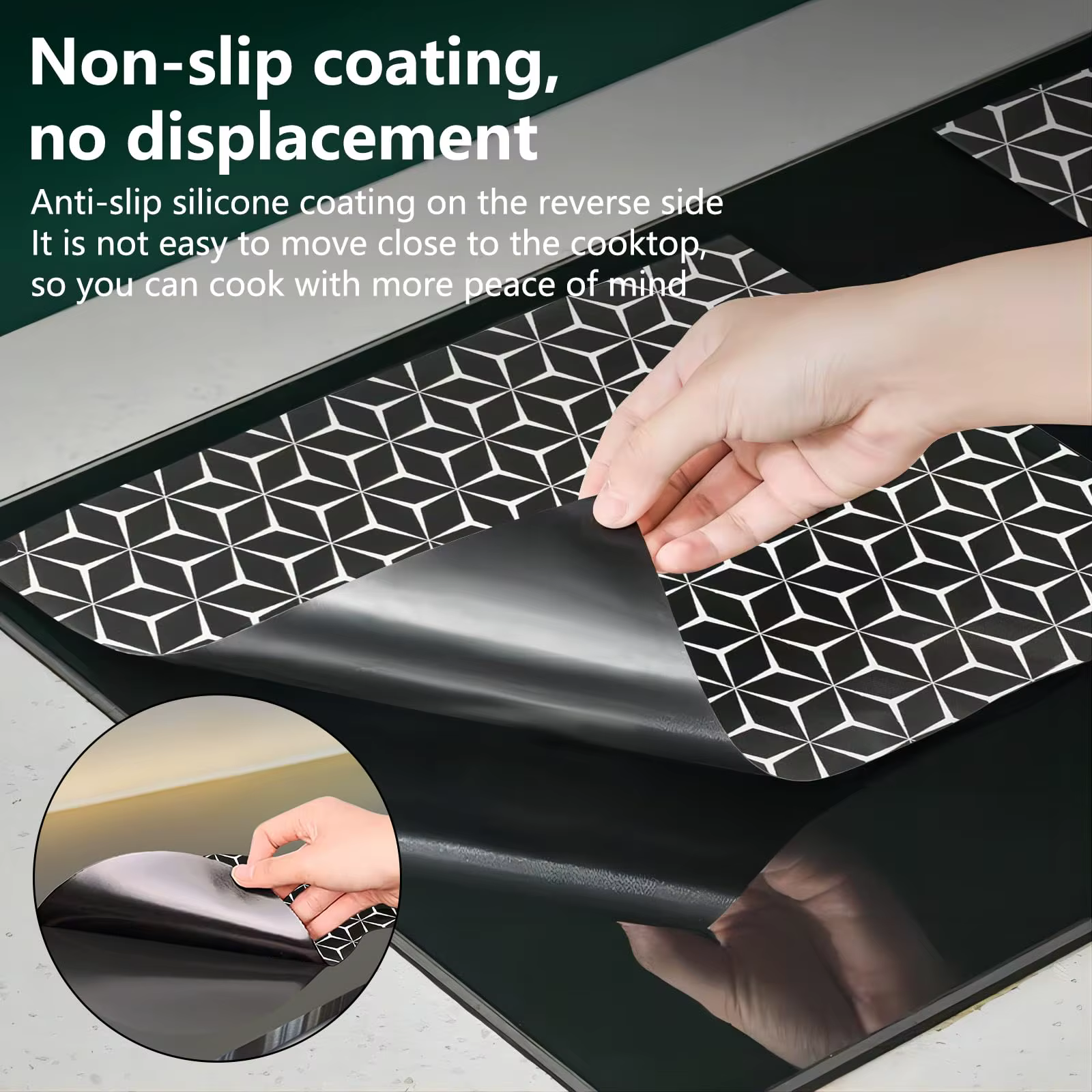 Tapis de protection pour table de cuisson à induction - Coussin en silicone en fibre de verre