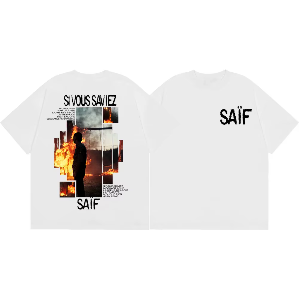 T-shirt tendance hip-hop pour hommes et femmes