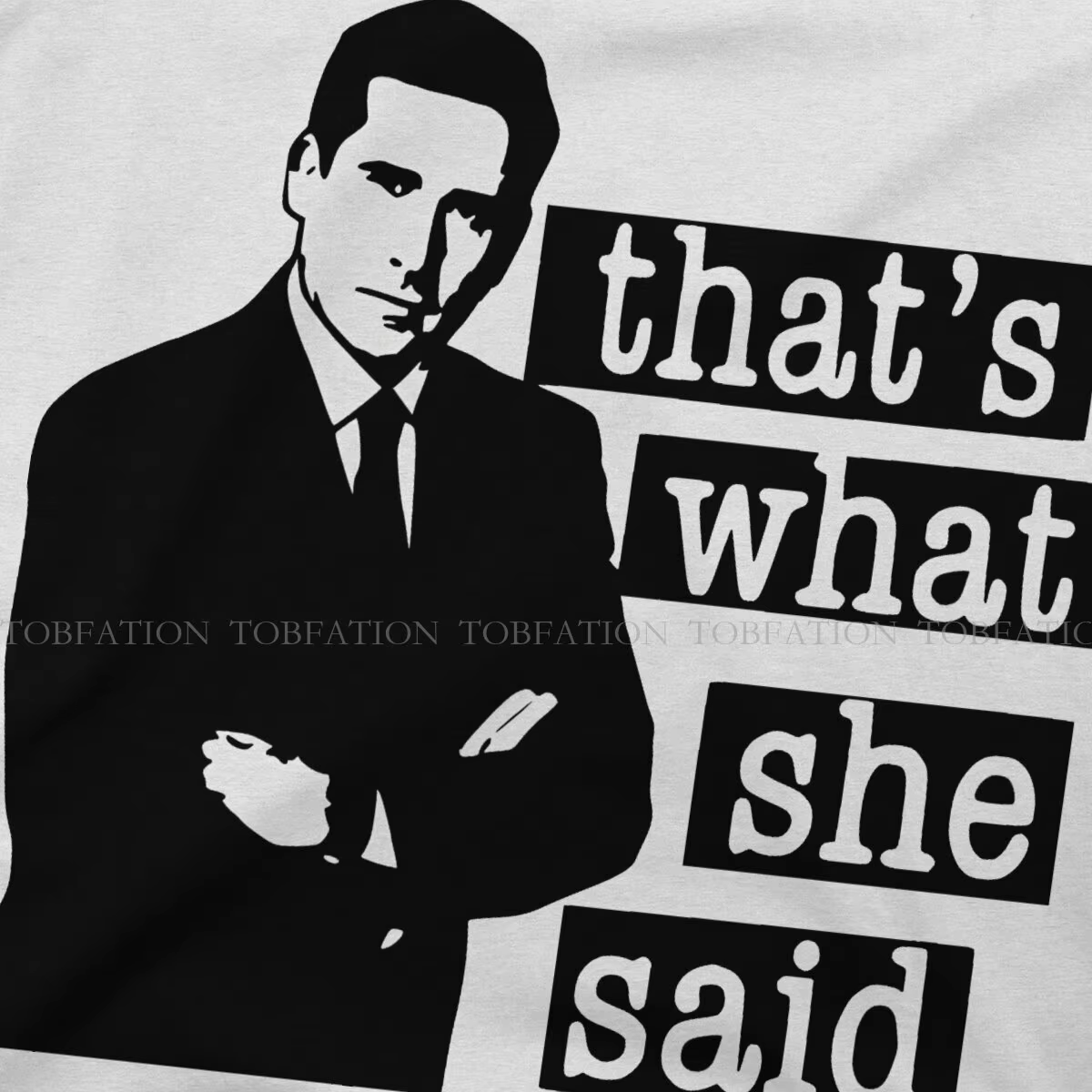 C'est ce que elle a dit hommes t-shirt le bureau Michael Scott TV O cou hauts 100% coton