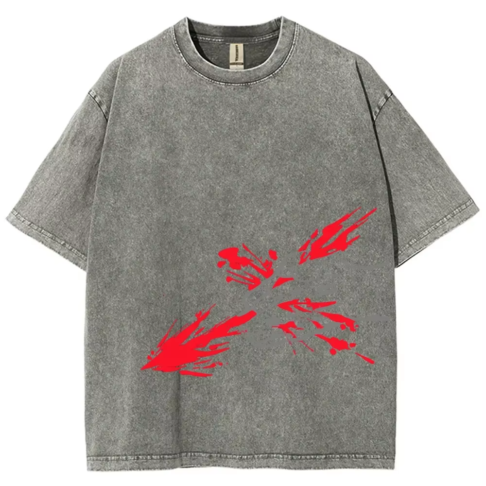 Japon Anime Jujutsu Kaisen Choso Cool graphique T-shirt hommes décontracté Manga t-shirts lavé Vintage