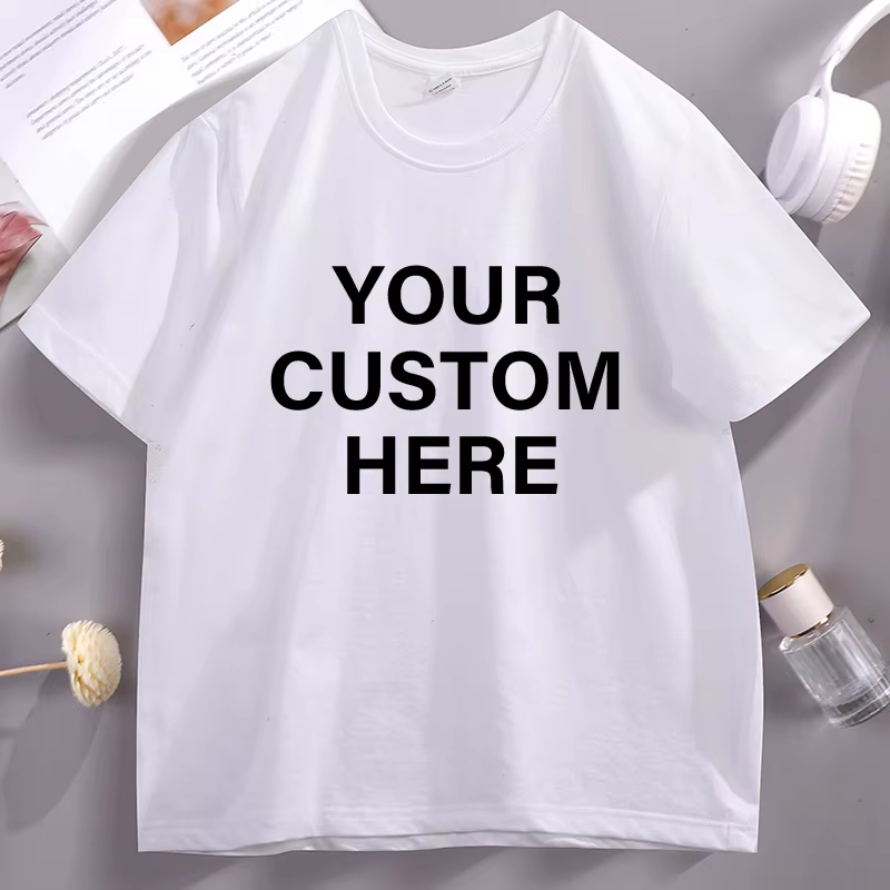 T-shirt en coton imprimé personnalisé