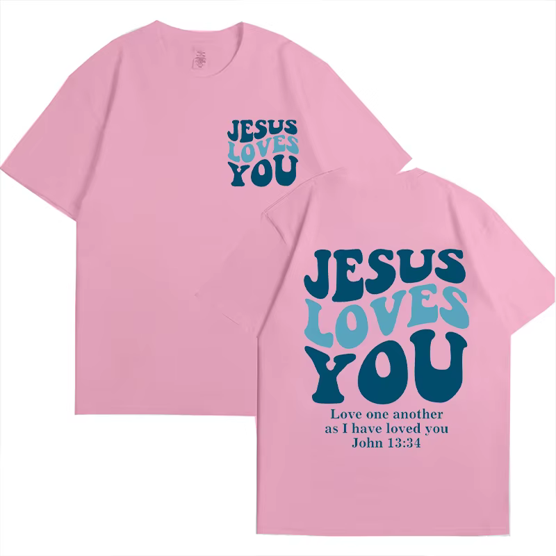 T-shirt chrétien Jésus t'aime