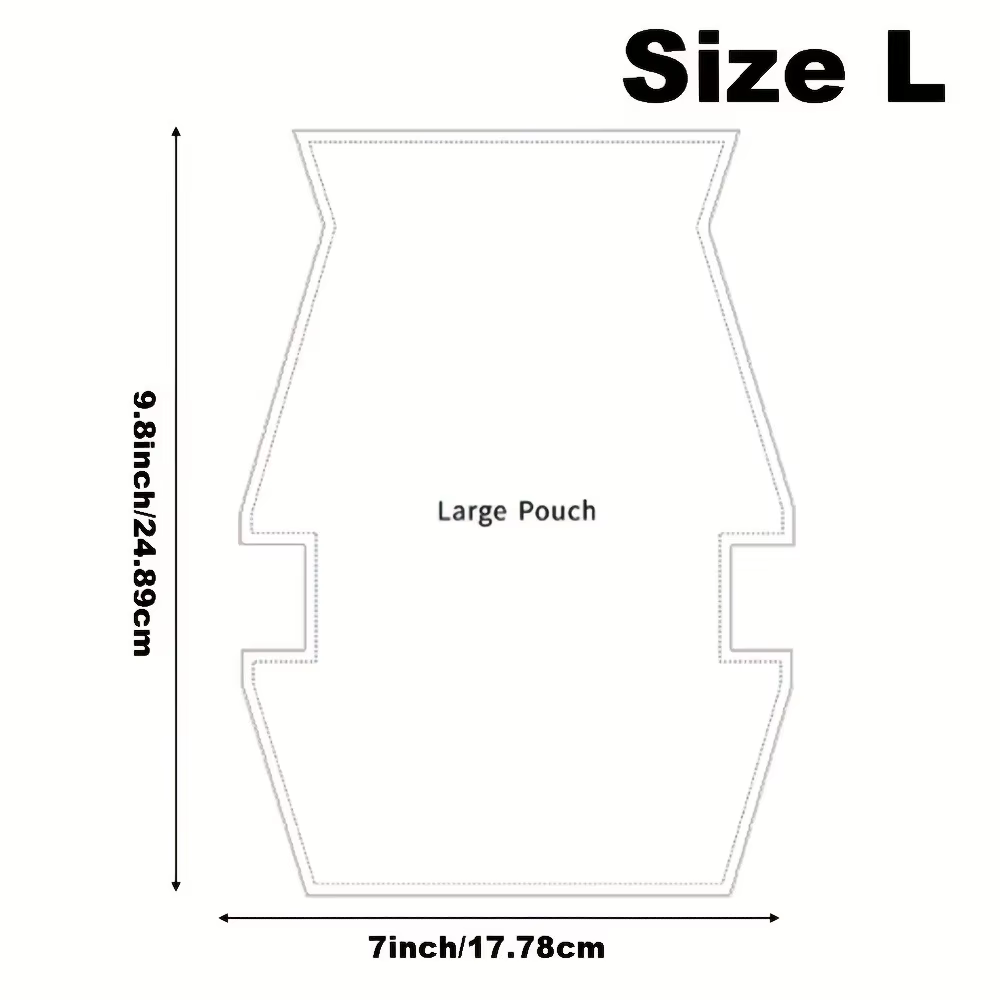 1 pièce – Gabarit de couture transparent en acrylique pour sacs à main – Motifs prépliés avec guides de bordure droite