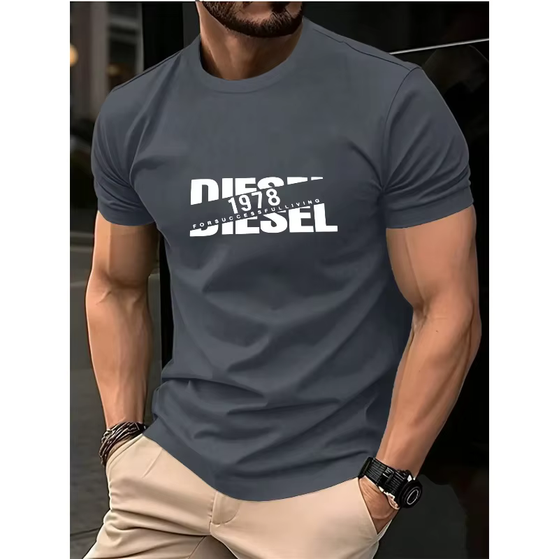 Nouveau T-shirt Homme Tendance 2026 Léger Respirant Confortable pour l'Été Décontracté Sport Fitness Multi-usages