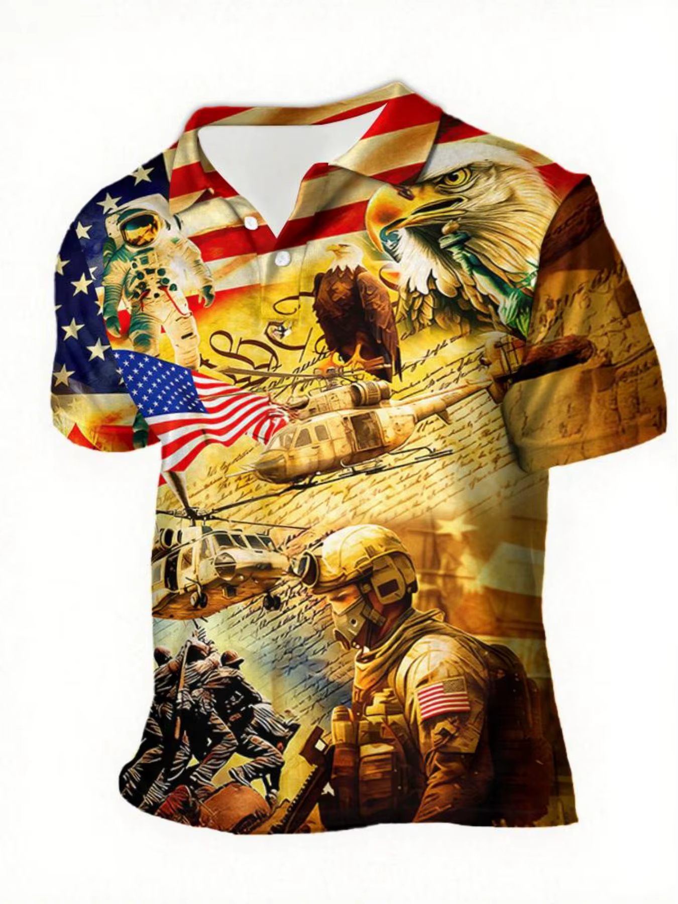 Polo pour homme USA 250e anniversaire