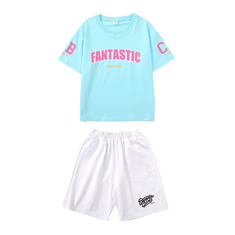 T-shirt et short de danse de rue pour garçons et filles