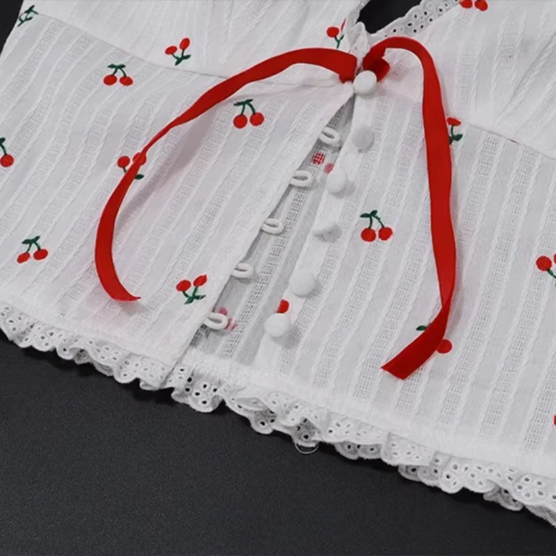 Mode coréenne imprimé licou Camis débardeurs été tricoté coupe ajustée débardeur haute rue banlieue décontracté