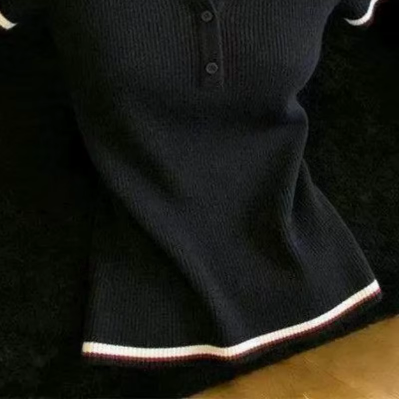 Pull en maille à manches courtes pour femme