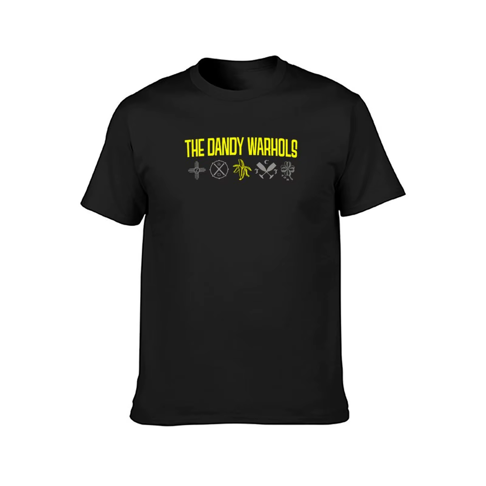 T-Shirt pour Homme avec Logos de Dessin Animé The Dandy Warhols