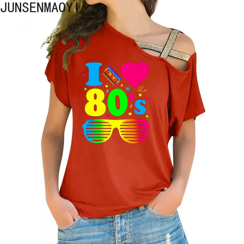 J'adore Les 80s Vêtements Nouvelles Femmes Pour T-Shirt