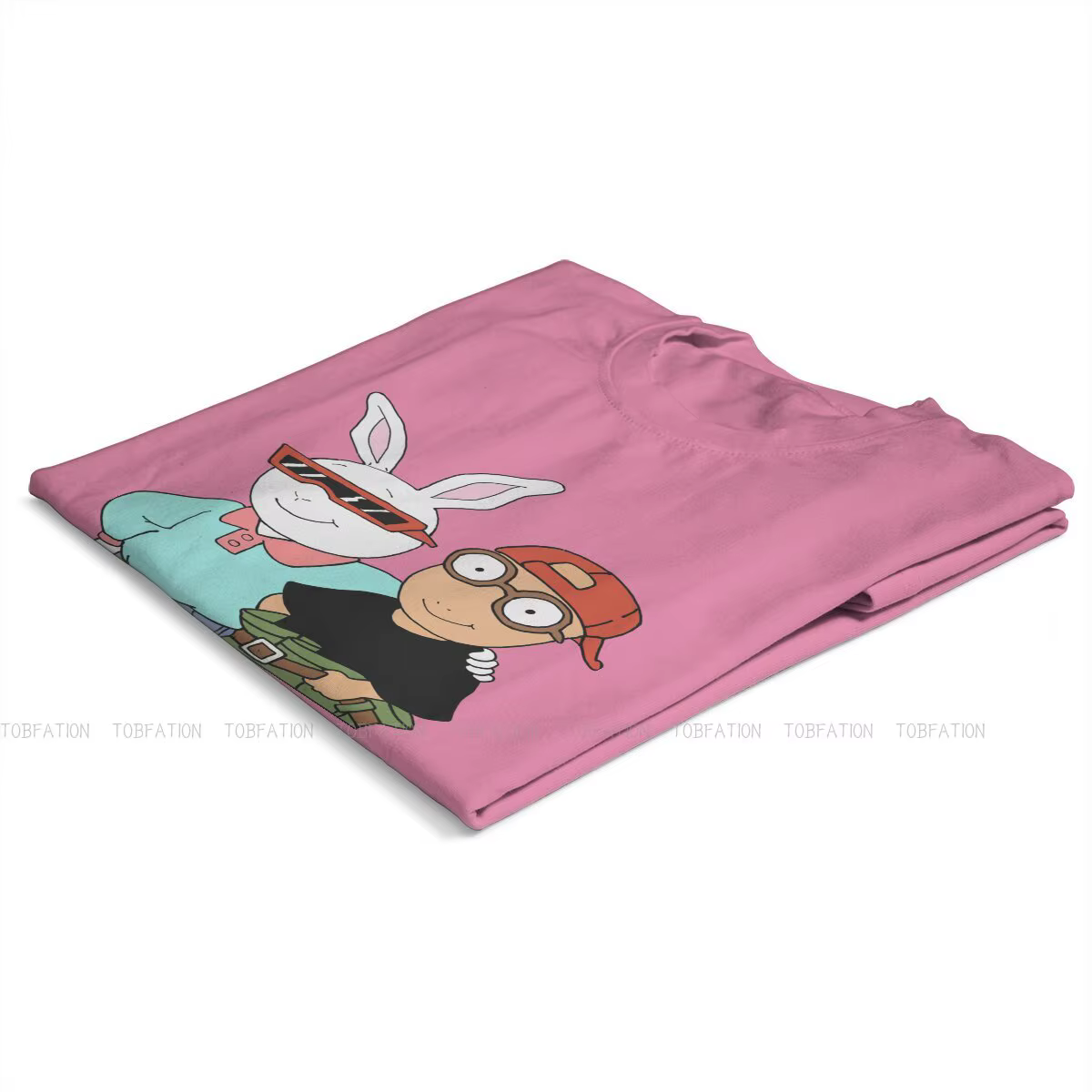 Et Buster – t-shirt col rond surdimensionné pour femme