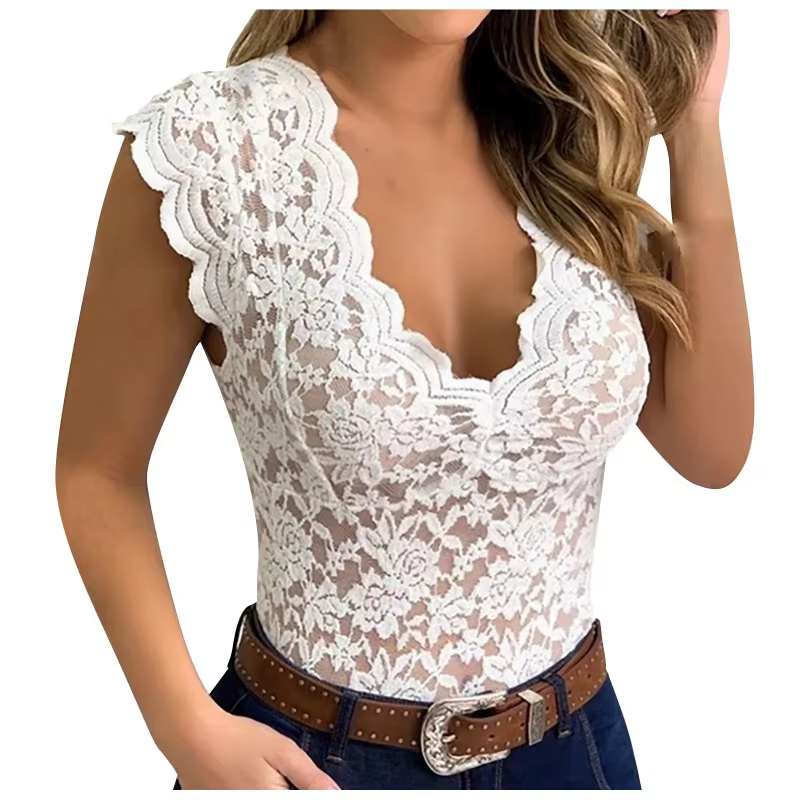 Nouveaux débardeurs pour femmes, débardeur sexy en dentelle à col en V pour l'été, sous-vêtement, bralette couleur bonbon, lingerie féminine en dentelle