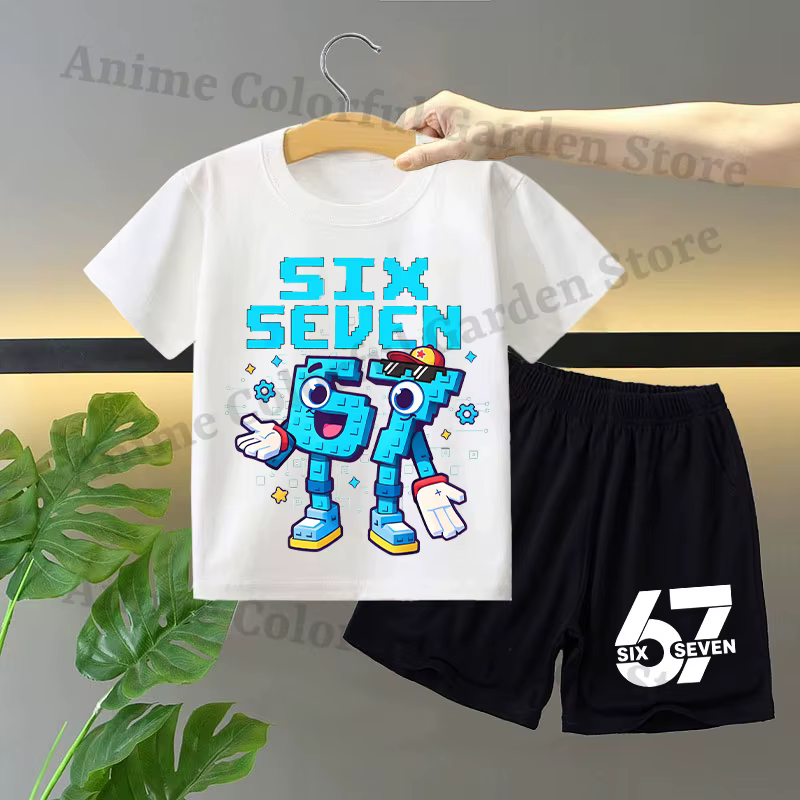 Ensemble 2 pièces T-shirt et short pour garçons et filles