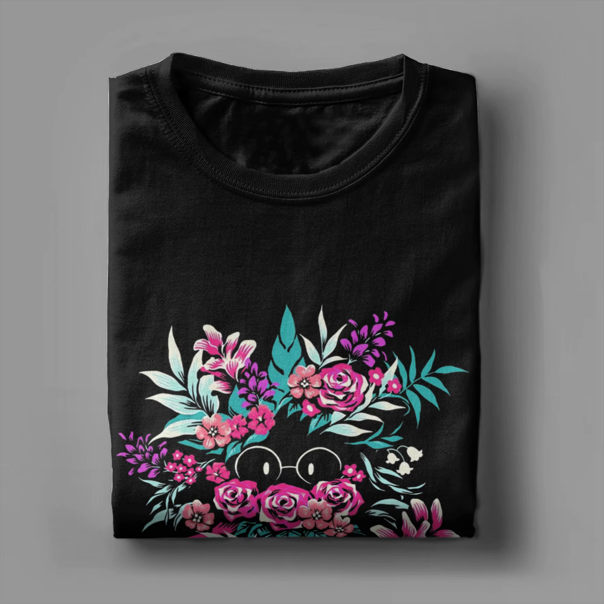 Deltarune Spamton Merch Ralsei T-shirt floral pour hommes