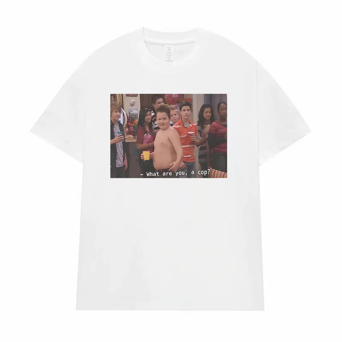 Gibby, qu'est-ce que tu es ? Un flic ? T-shirt imprimé avec des mèmes amusants de la série télévisée