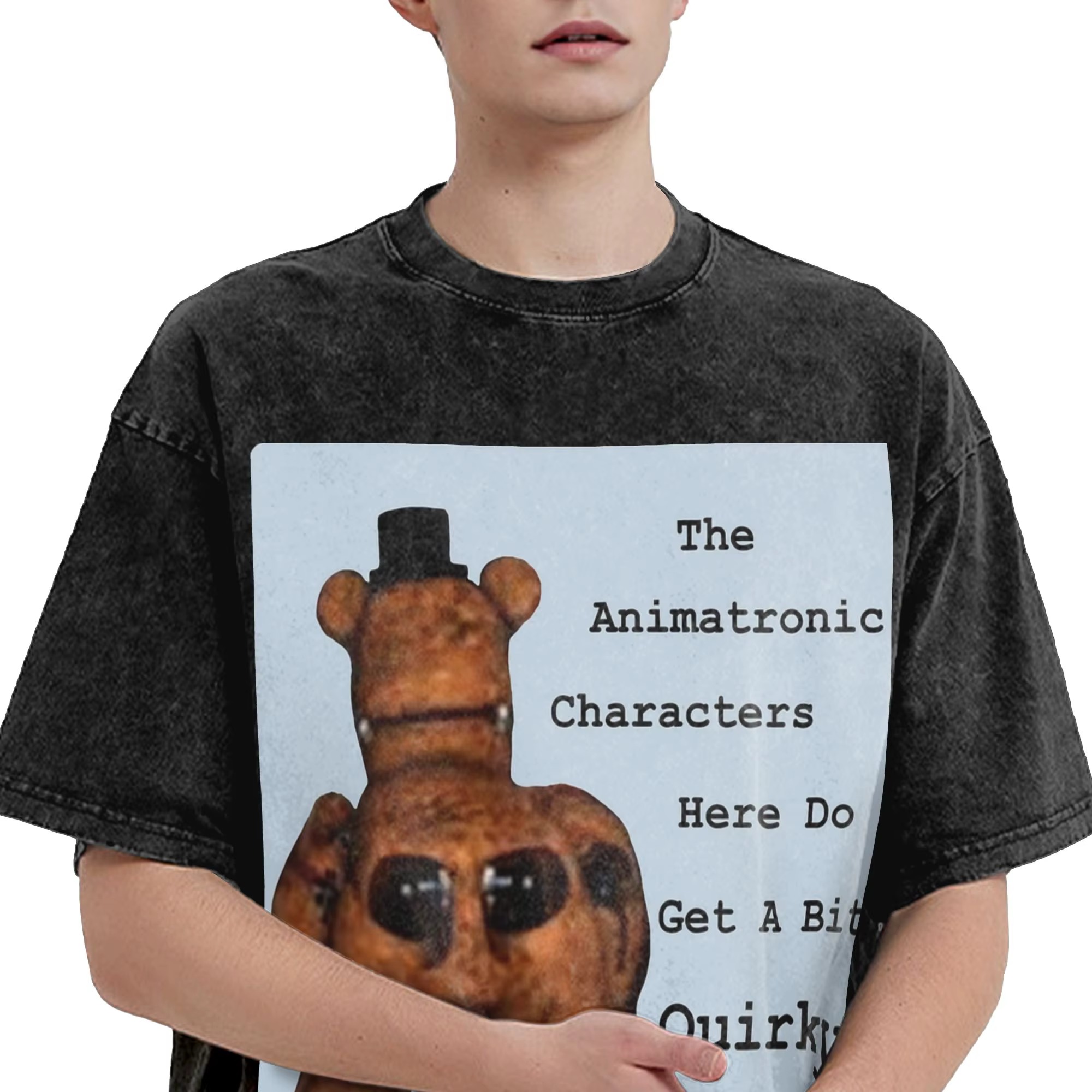 Hommes femmes était T-shirts FNAF à Freddys chemise imprimée vêtements surdimensionnés