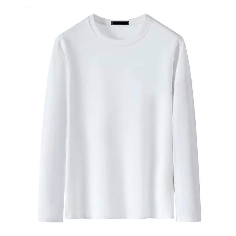T-shirt en coton à manches longues pour homme