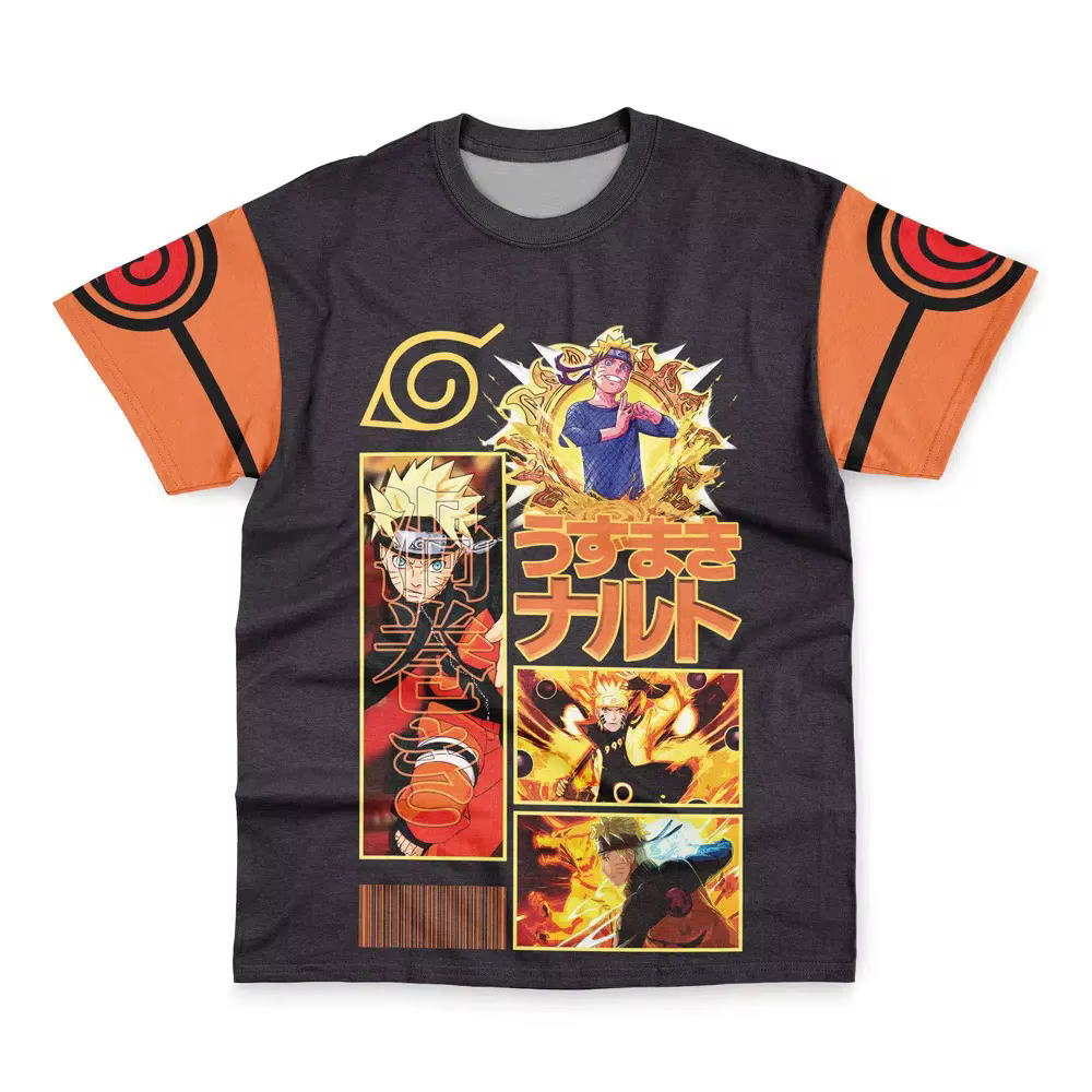 T-shirt tendance imprimé Naruto Uzumaki Shippuden