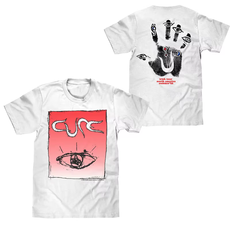 T-shirt vintage décontracté The Cure Treatment Band 1992