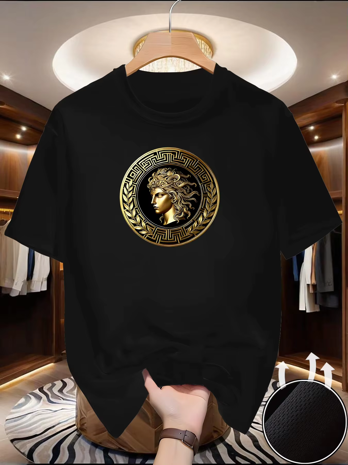T-shirt pour homme à imprimé visage, été, extérieur, décontracté, sport, séchage rapide, manches courtes, taille européenne