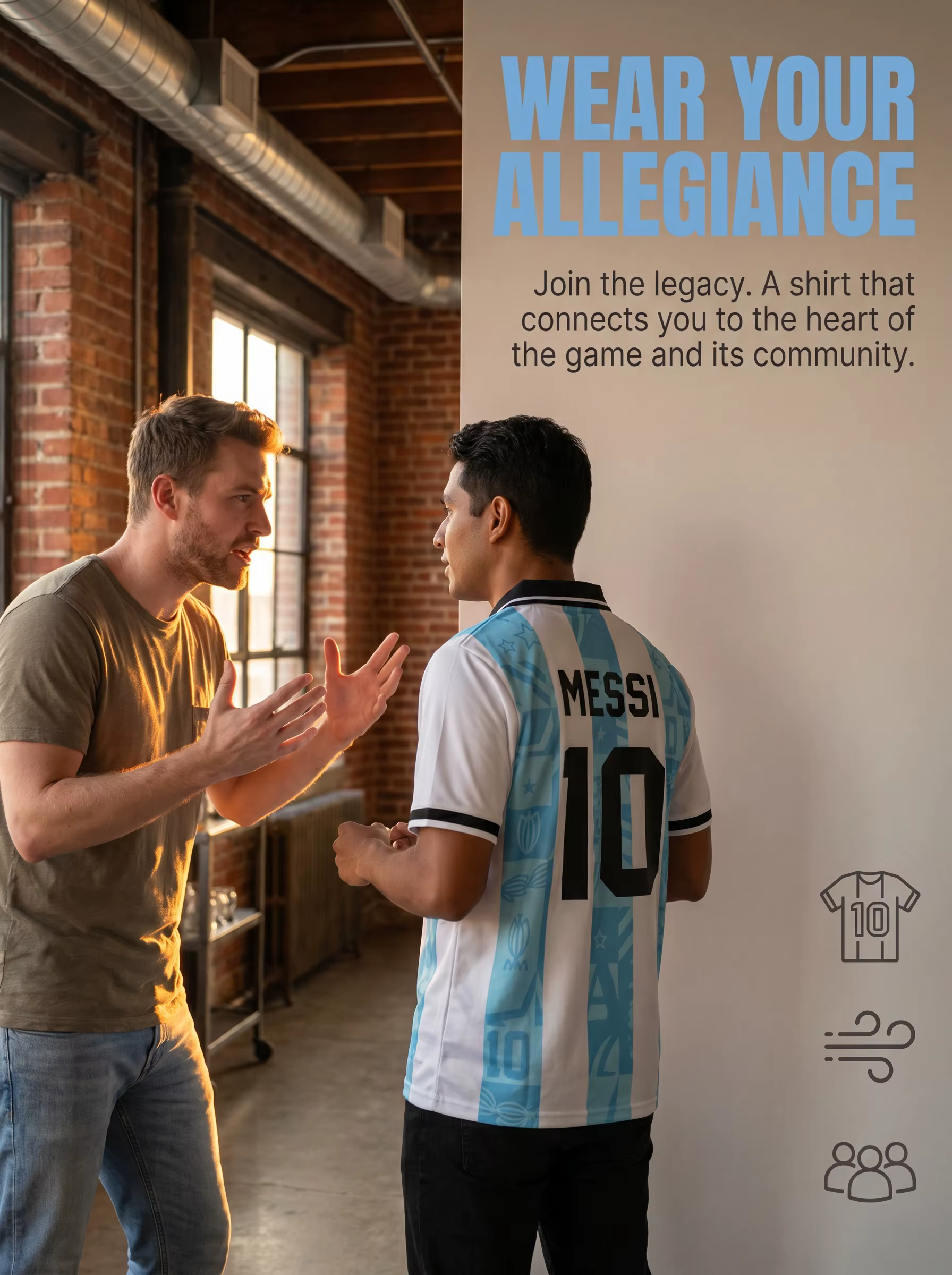 Polo officiel de l'équipe nationale d'Argentine AFA