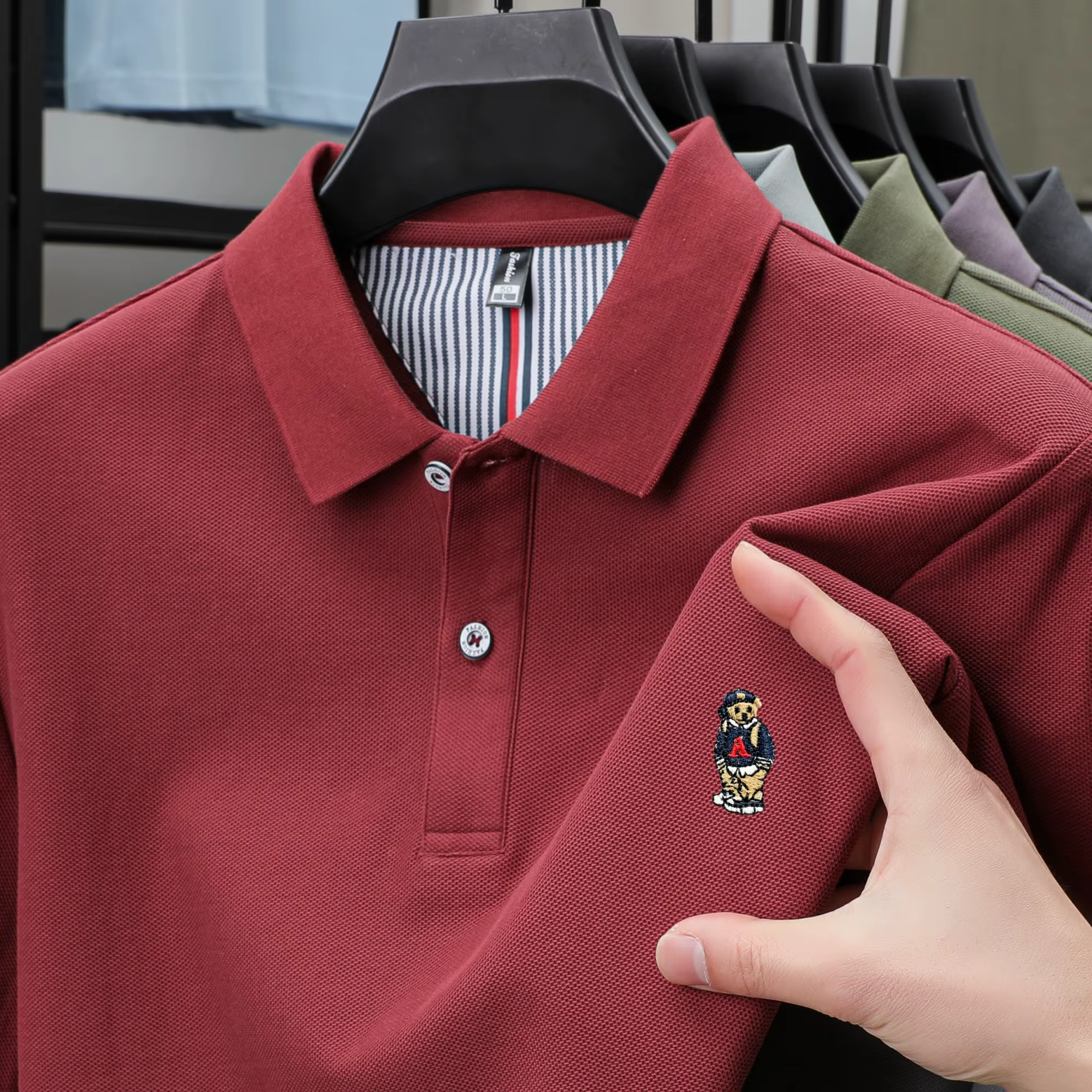 Polo à manches courtes pour hommes