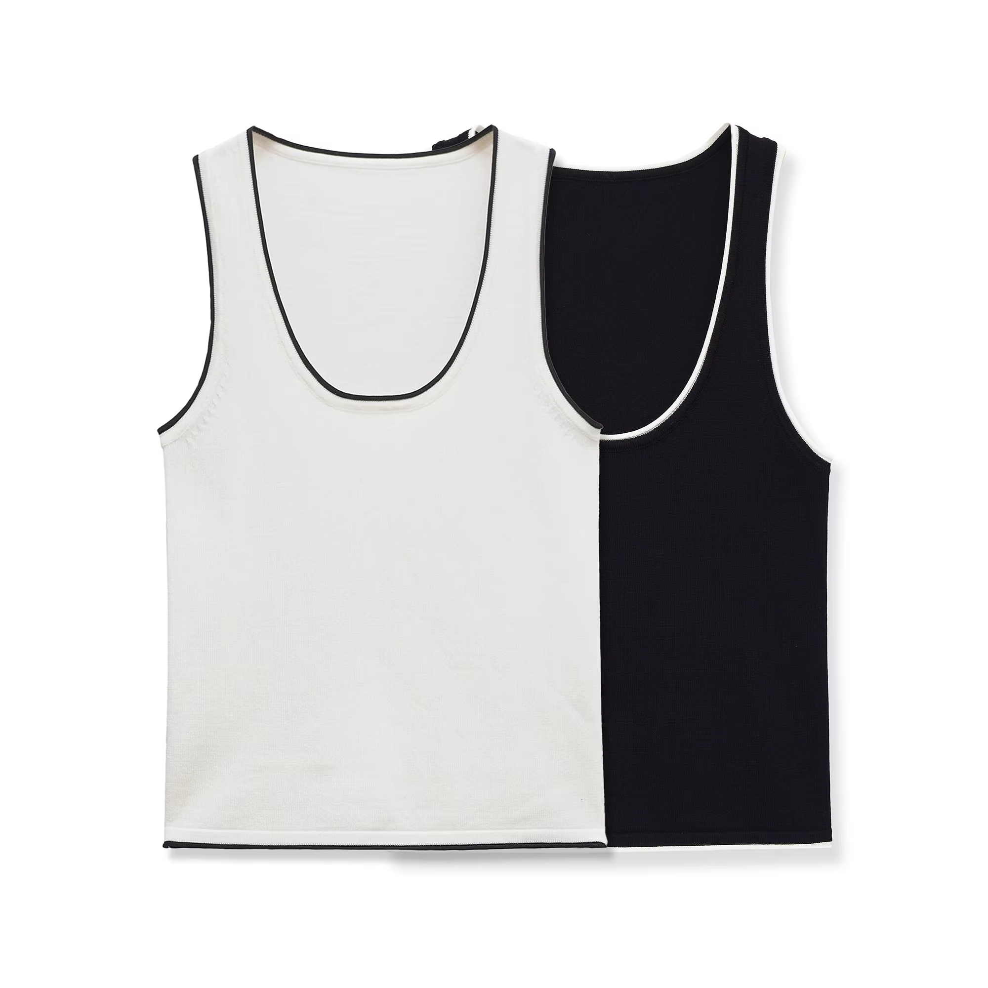 Haut tricoté classique pour femme avec bordure