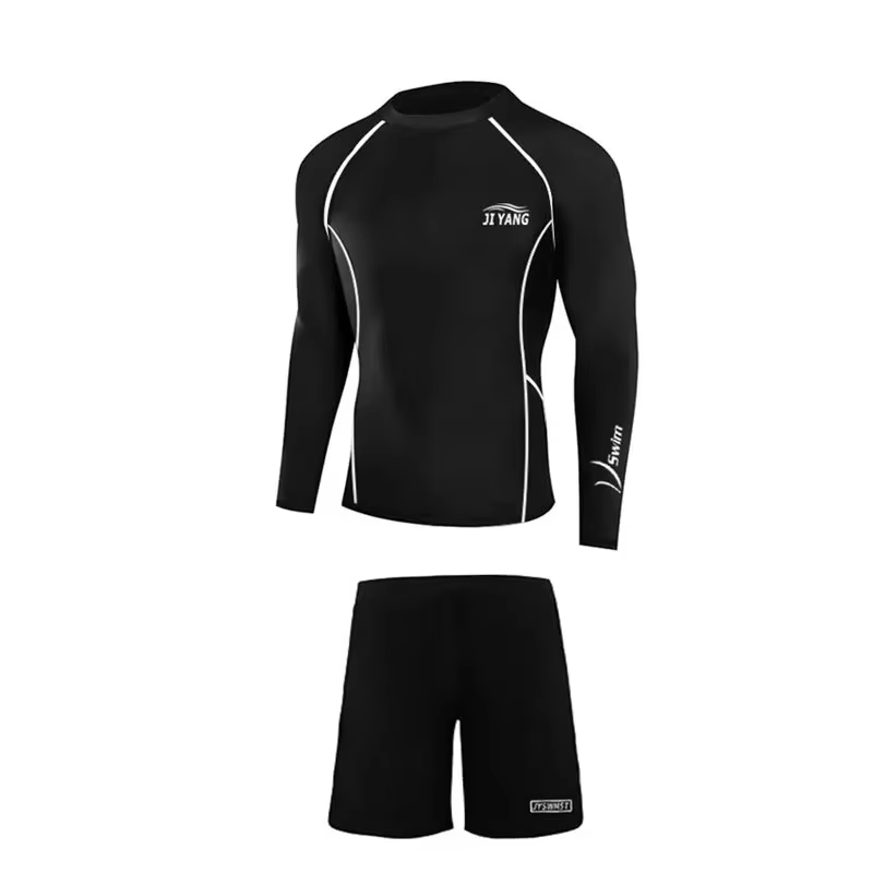 Maillot de bain thermique à manches longues pour hommes