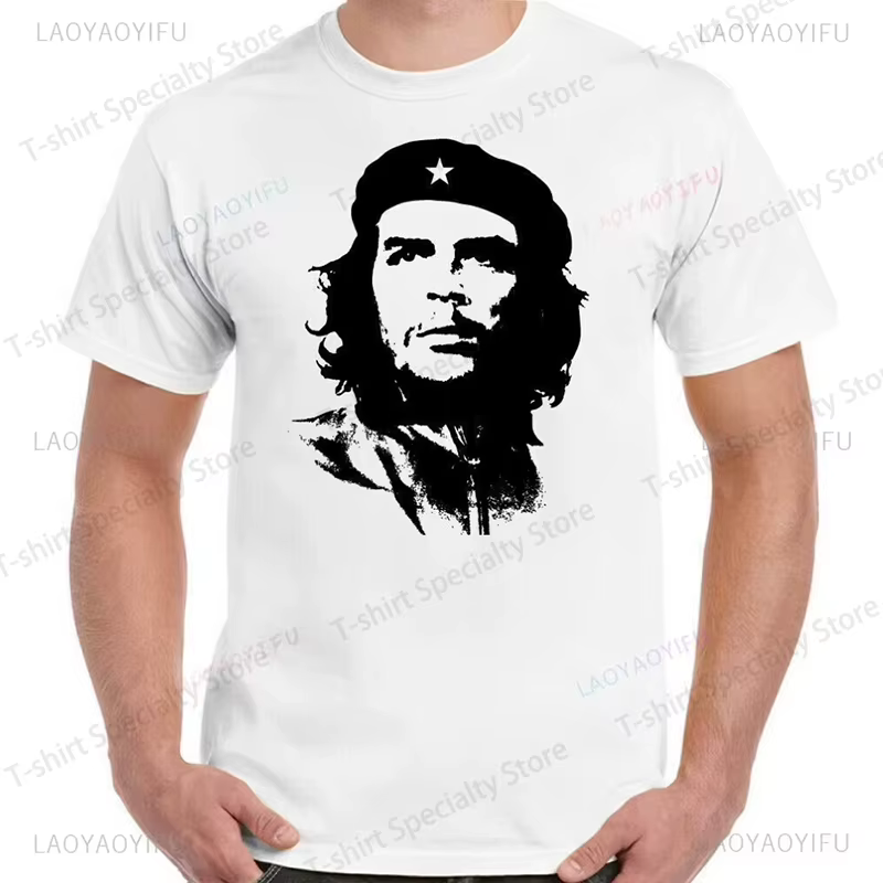 T-shirt Che Guevara, chemise rebelle cubaine, t-shirt révolutionnaire, décontracté, à manches courtes, pour hommes, t-shirt de haute qualité, en coton, coupe ample