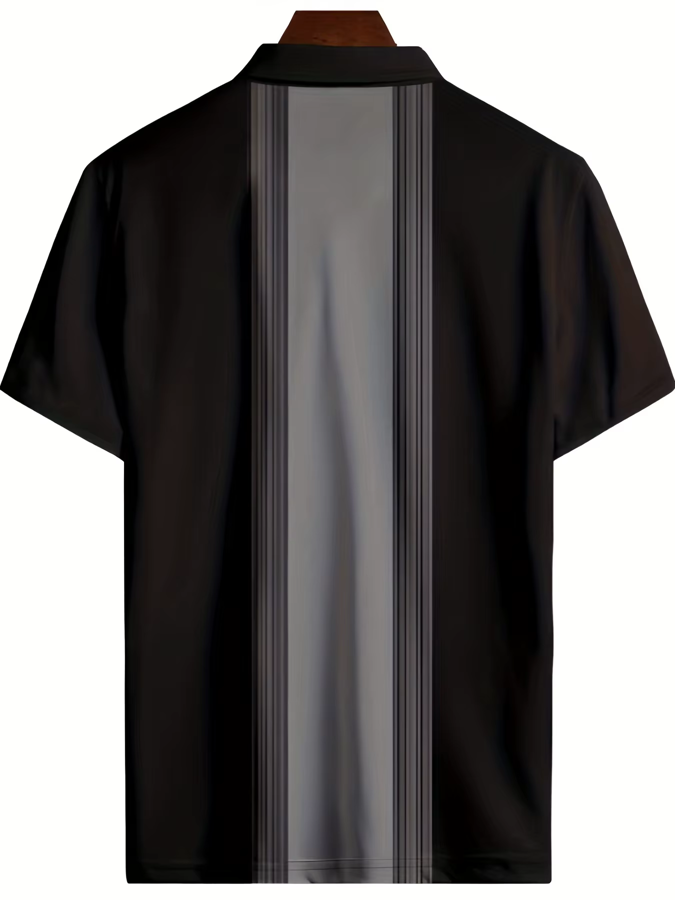La nouvelle chemise POLO à fermeture éclair pour hommes d'été 2025 présente une impression de motifs rayés 3D décontractés à la mode et confortables