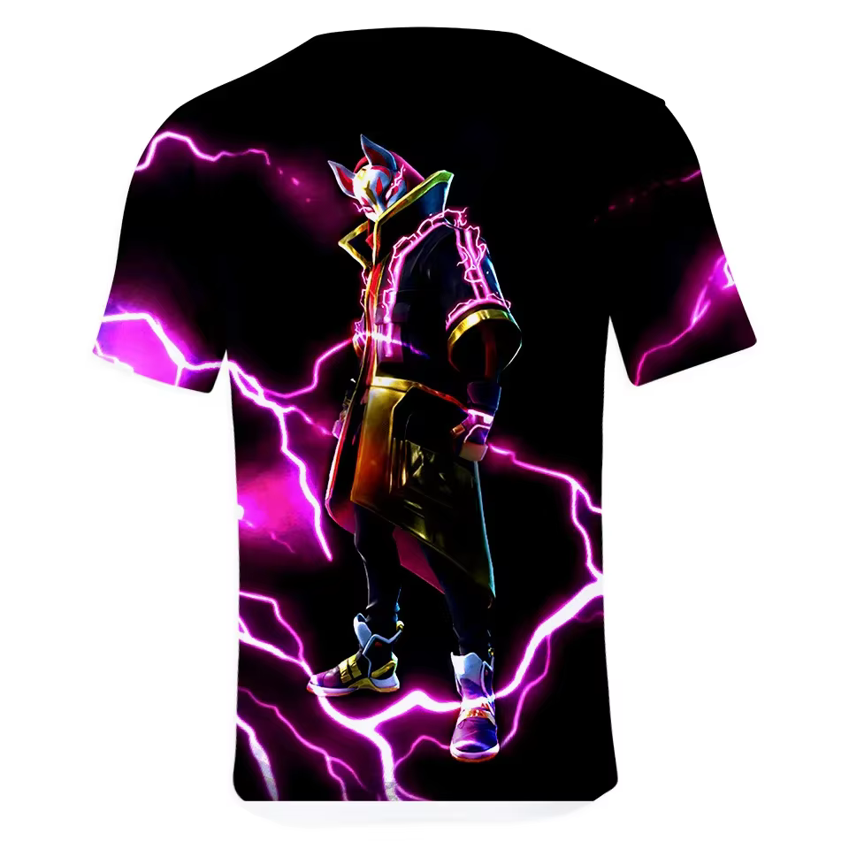 Fortnite t-shirt hommes jeu de tir bataille héros