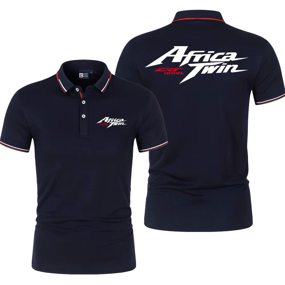 Polo d'été pour hommes Africa Twin Crf 1100 L Crf1000 Logo